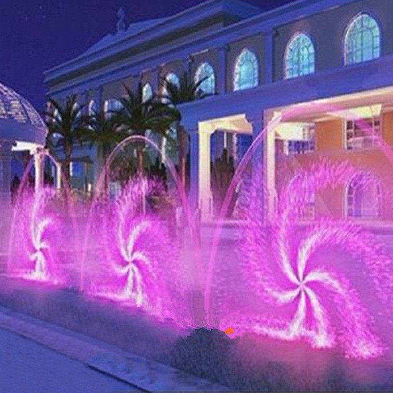 全铜蟹爪兰喷头水风车旋转喷头自动旋转花兰风水车景观喷泉涌泉图2