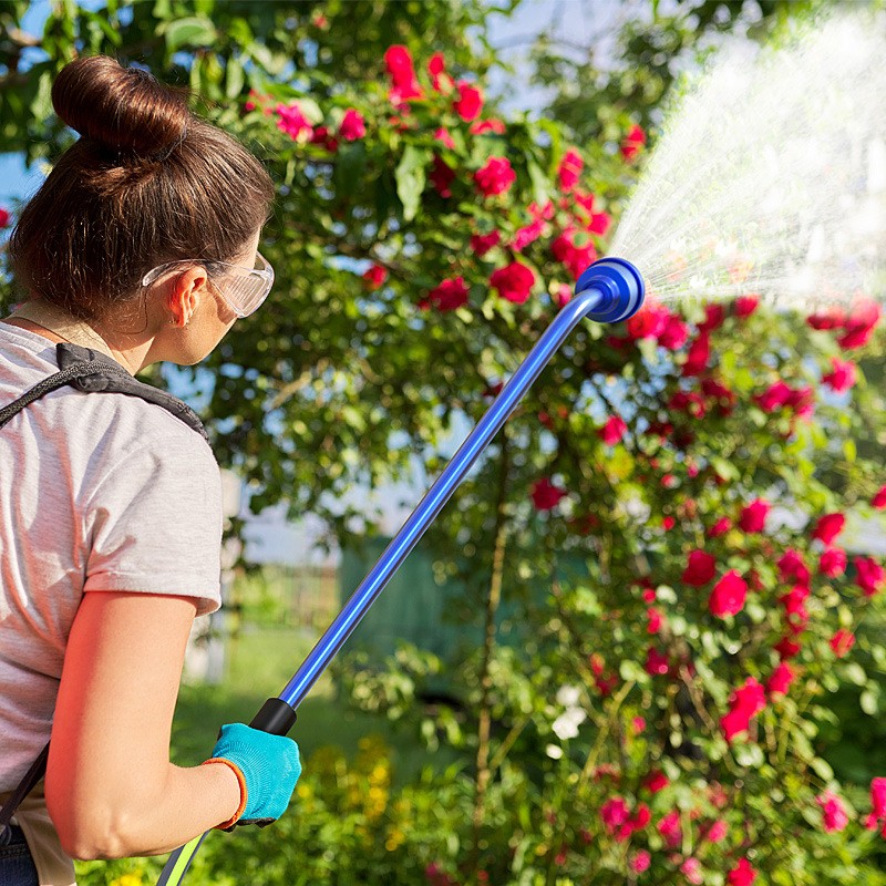 园艺浇花神器长杆水枪园林浇水水管育苗喷头1000目育苗枪花洒批发图2