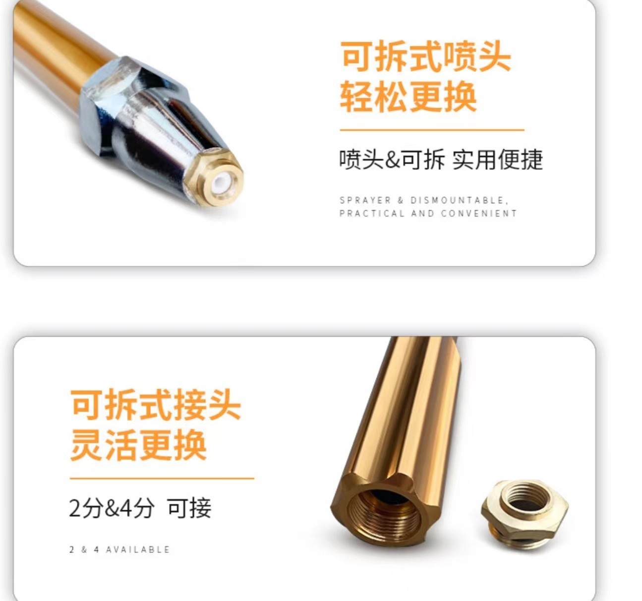 打药喷枪高压泵机动打药水枪可调加厚喷雾化远程水枪农用高压水枪图3