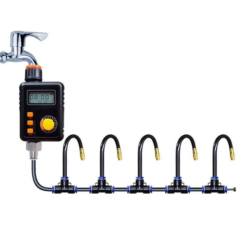 万向喷头可调角度雾化自动洒水浇花降温喷淋除尘加湿雨感定时器图4