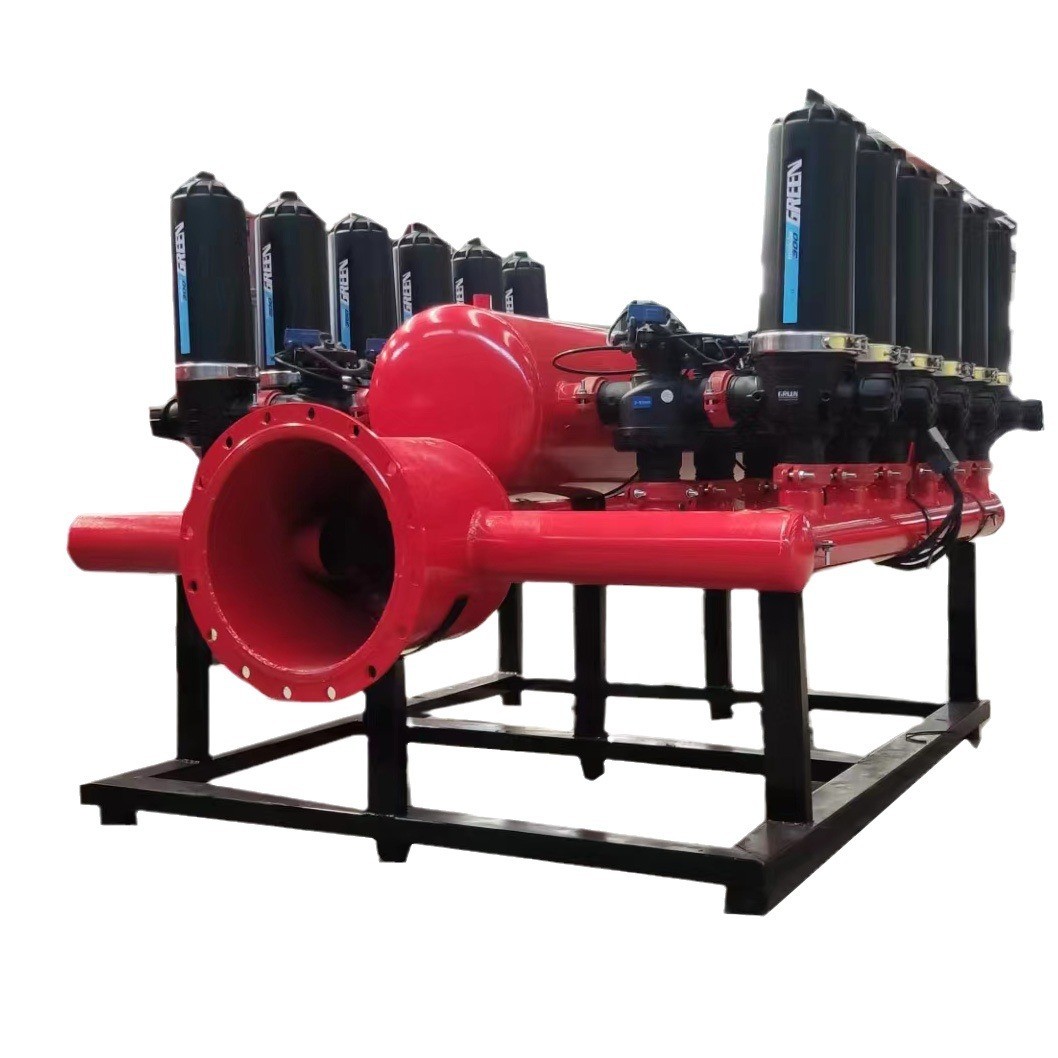 农田灌溉全自动反冲洗叠片过滤器T型H型水肥一体化手动盘式过滤器图5