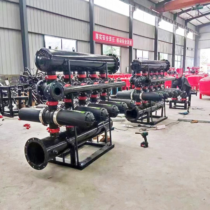 农田灌溉全自动反冲洗叠片过滤器T型H型水肥一体化手动盘式过滤器图4