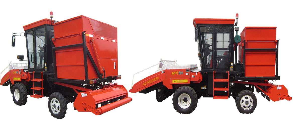 沭河4YZP-3Y玉米收获机侧面图_02