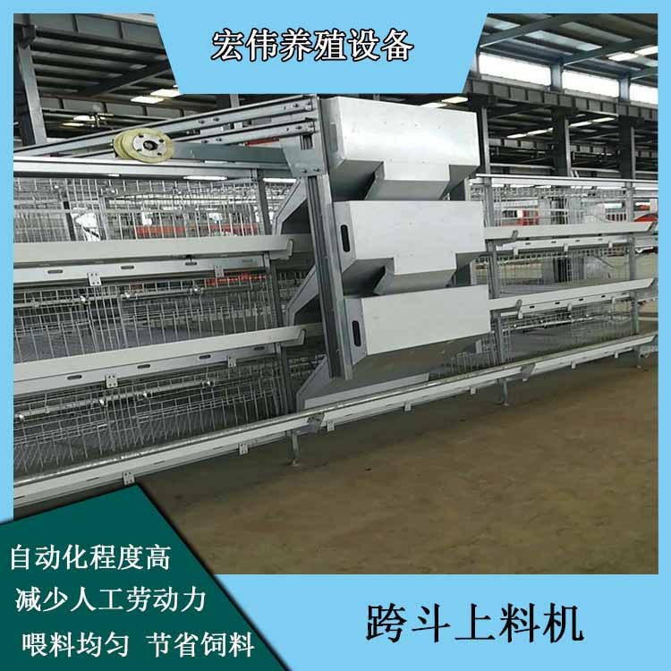 养鸡场自动饲喂设备 大型规模化鸡舍喂料机 可行走喂饲料设备图2