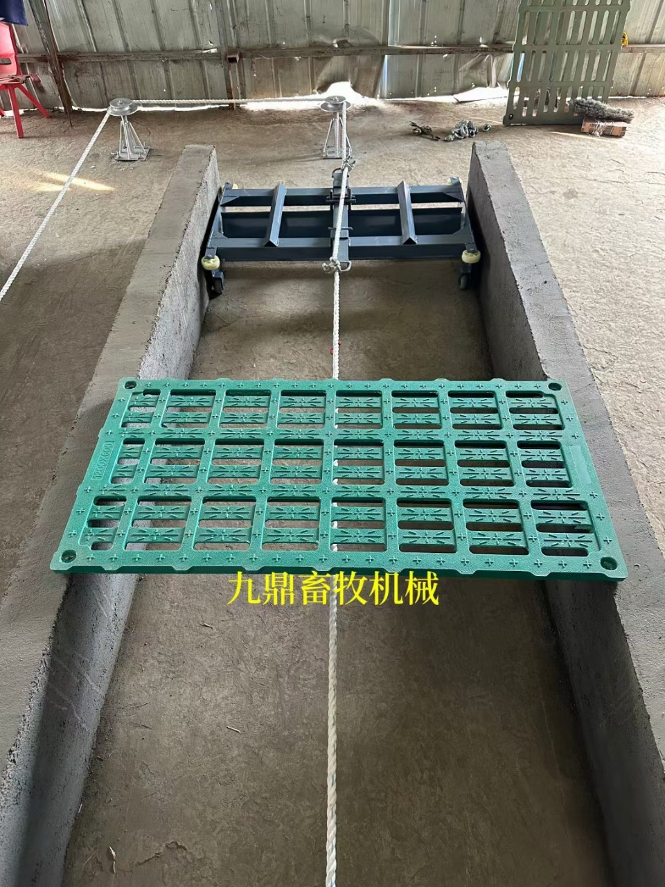 九鼎刮粪机猪场羊舍鸡场鸭场鹅牛用清粪机刮粪板自动刮粪机不锈钢图4