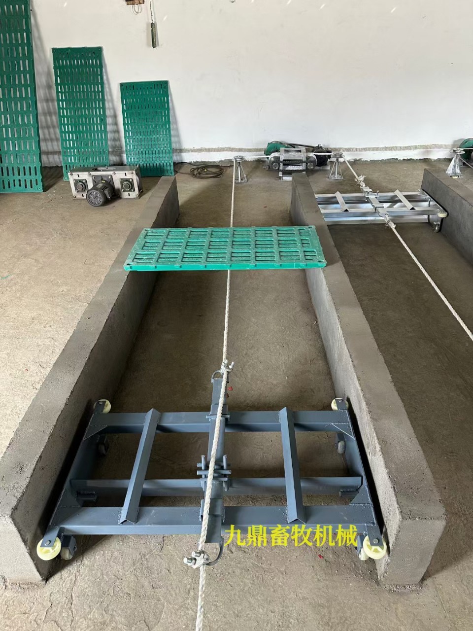 九鼎刮粪机猪场羊舍鸡场鸭场鹅牛用清粪机刮粪板自动刮粪机不锈钢图3