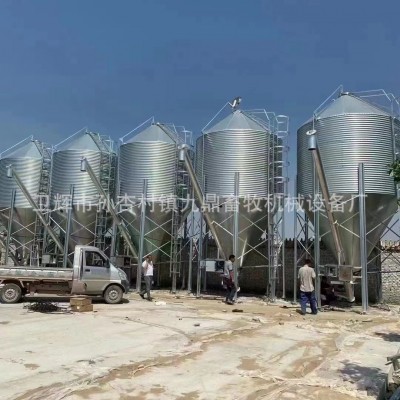 九鼎料塔料线厂家15吨20吨25吨30吨料塔养殖场自动饲喂系统饲料塔