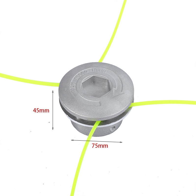 厂家直发割草机轴承款打草机 铝盖凹槽打草头 剪草头园林机械配件图2