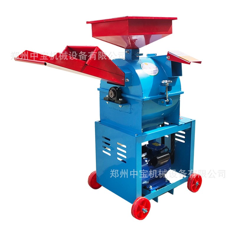 超细碎牧草打浆机小型粉碎机粉碎玉米秸秆喂鸡铡草机图4