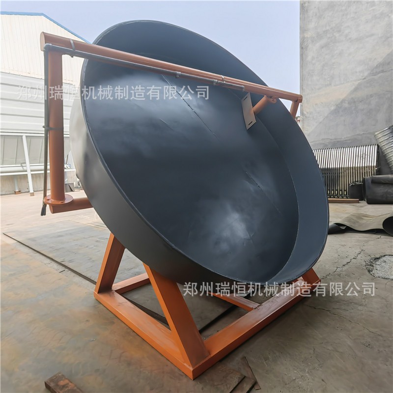 不锈钢圆盘造粒机鸡粪污泥膨润土造粒生产线设备颗粒均匀图2