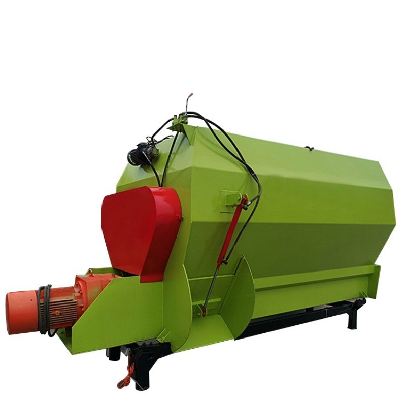 tmr全日粮饲料搅拌机全混合制备机卧式单周双轴喂牛拌料机拌草机图5