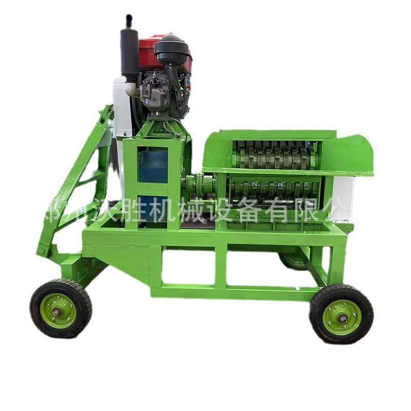 小型移动撕碎机柴油机动力可移动撕碎机塑料木材树枝撕碎粉碎设备图5