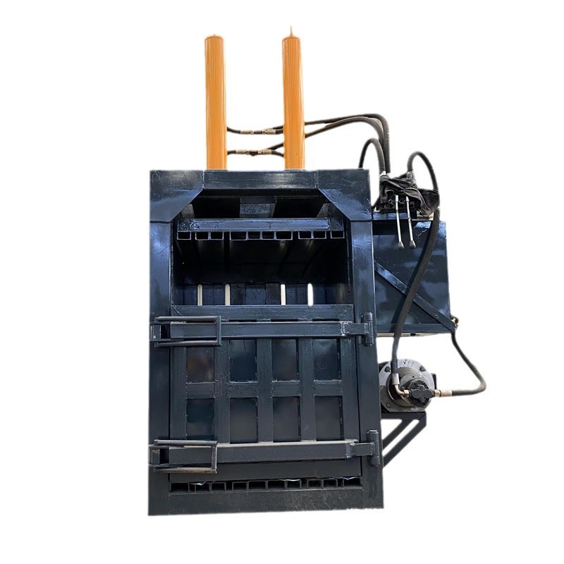 小型半自动双缸立式液压打包机废纸易拉罐塑料瓶稻草秸秆扎捆机图5