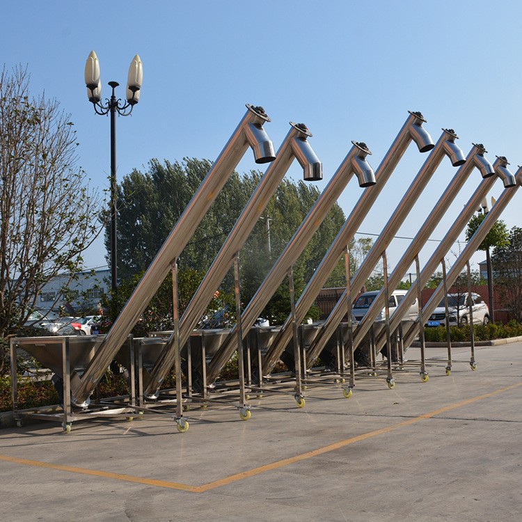 不锈钢螺旋提升机 不锈钢304管式上料机 化工粉末面粉螺旋输送机图4