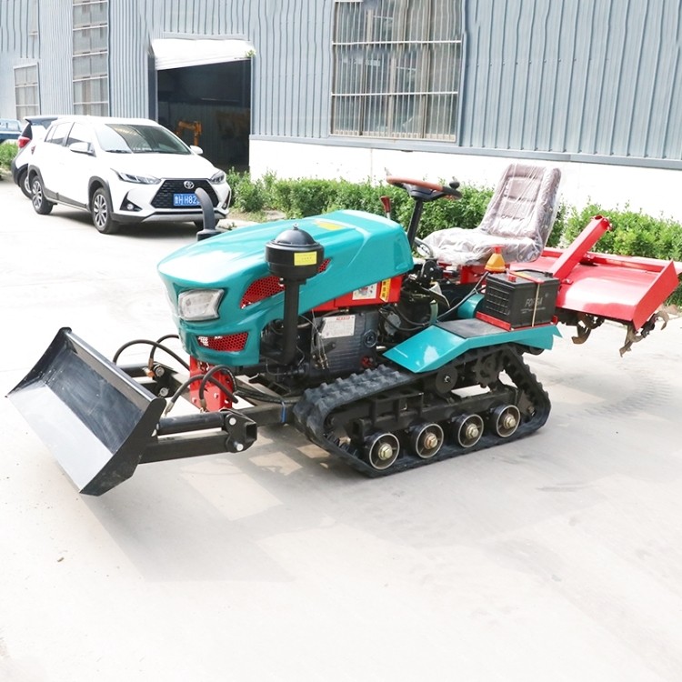 履带式微耕机多功能小型农用旋耕机开沟柴油四驱耕地机田园机图4