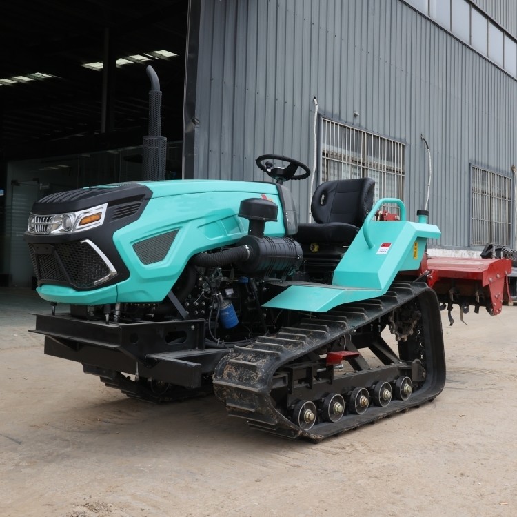 履带式微耕机多功能小型农用旋耕机开沟柴油四驱耕地机田园机图2