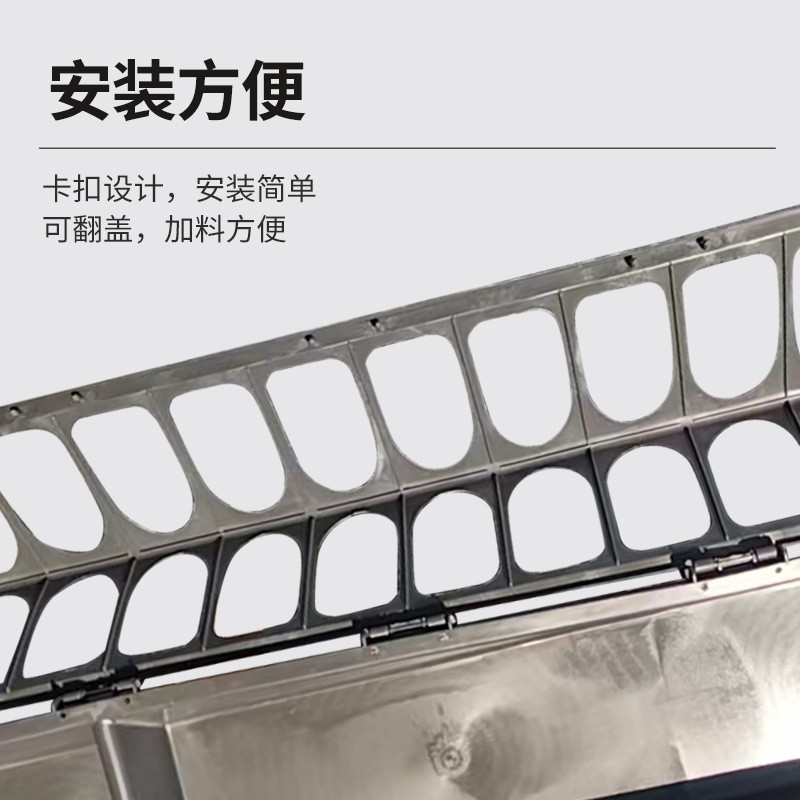 喂鸡食槽养鸡喂食料槽长方形鸡鸭鹅喂食器喂鸡神器塑料熟胶喂食器图4