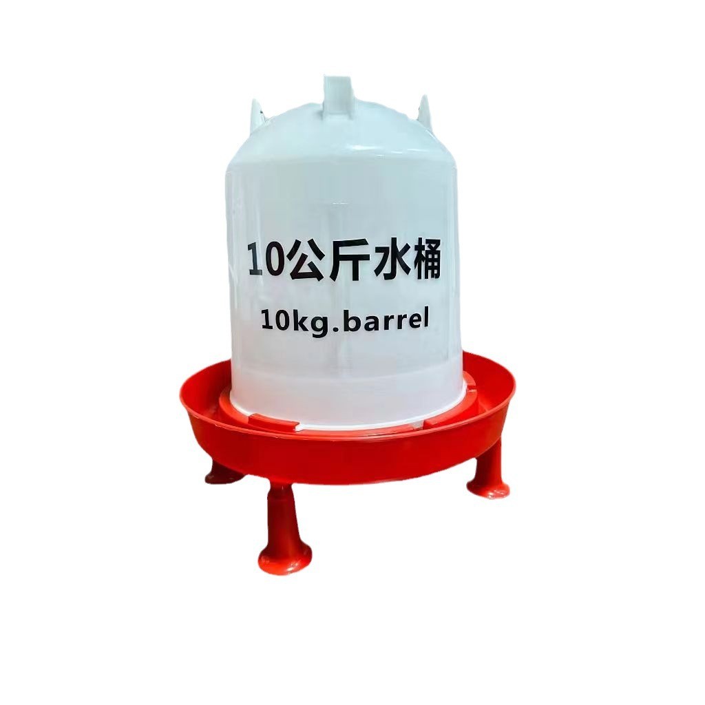 小鸡喝水桶加高带支腿鸡用水壶鸡鸭鹅养殖塑料可拆卸全自动饮水桶图4