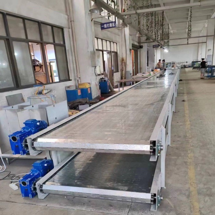 流水线输送带皮带线车间传送输送机链板线不锈钢食品流水线转弯机图3