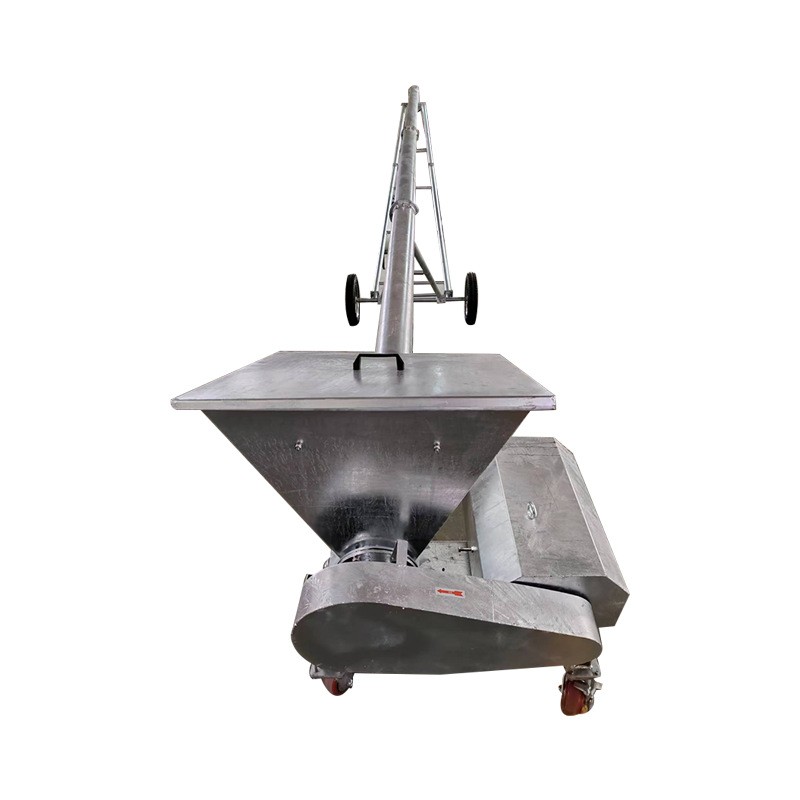 移动升降料塔上料绞龙 螺旋上料机提升机结构牢固运行平稳图5