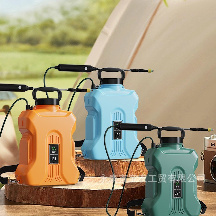 电动喷雾器园艺家庭锂电池增压花卉手持喷水枪多功能家用小型喷壶图2