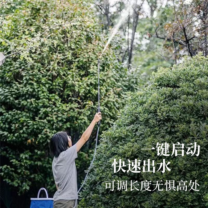 便捷式电动喷雾器园艺用家用浇花喷壶小型手持专用高压喷水枪批发图3