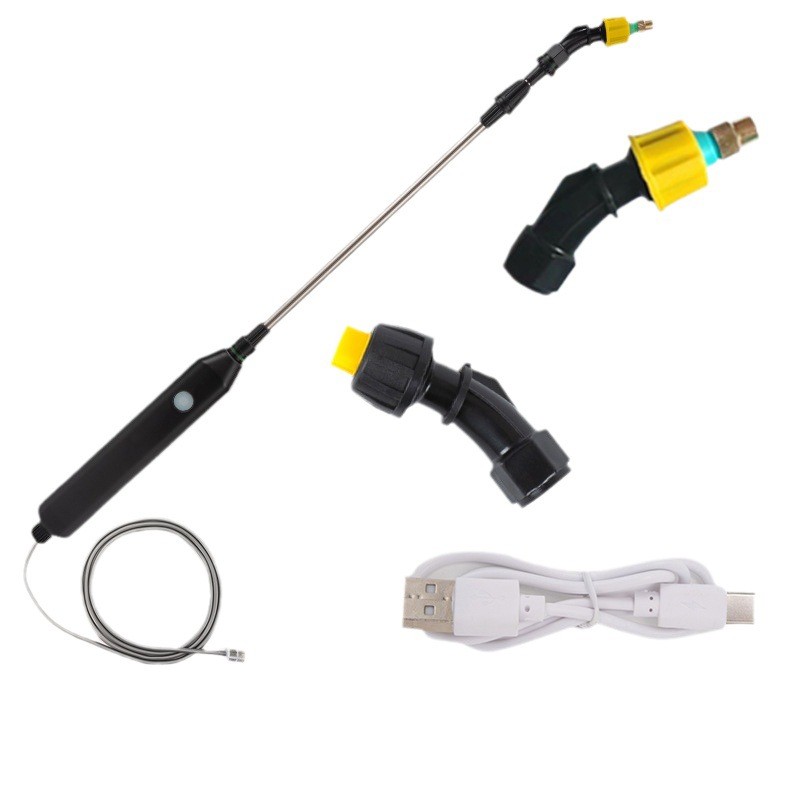 便捷式电动喷雾器园艺用家用浇花喷壶小型手持专用高压喷水枪批发图5