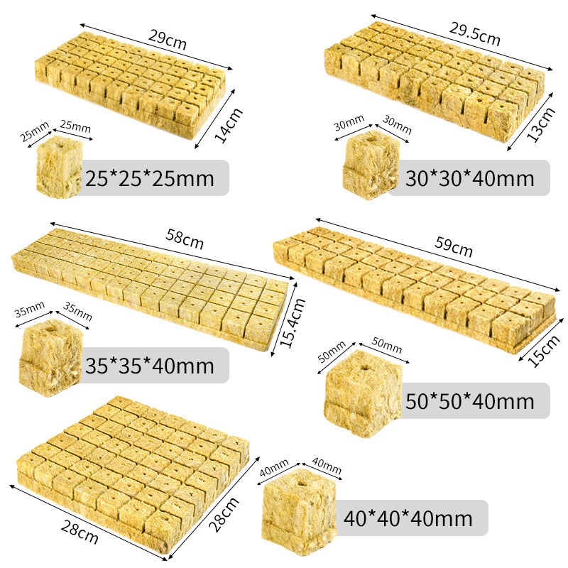 农业岩棉无土栽培水培营养种植高效透气提高发芽率保水透气育苗块图2