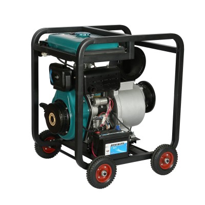 防汛排涝移动手推式6寸柴油机抽水泵应急排涝用柴油机自吸污水泵