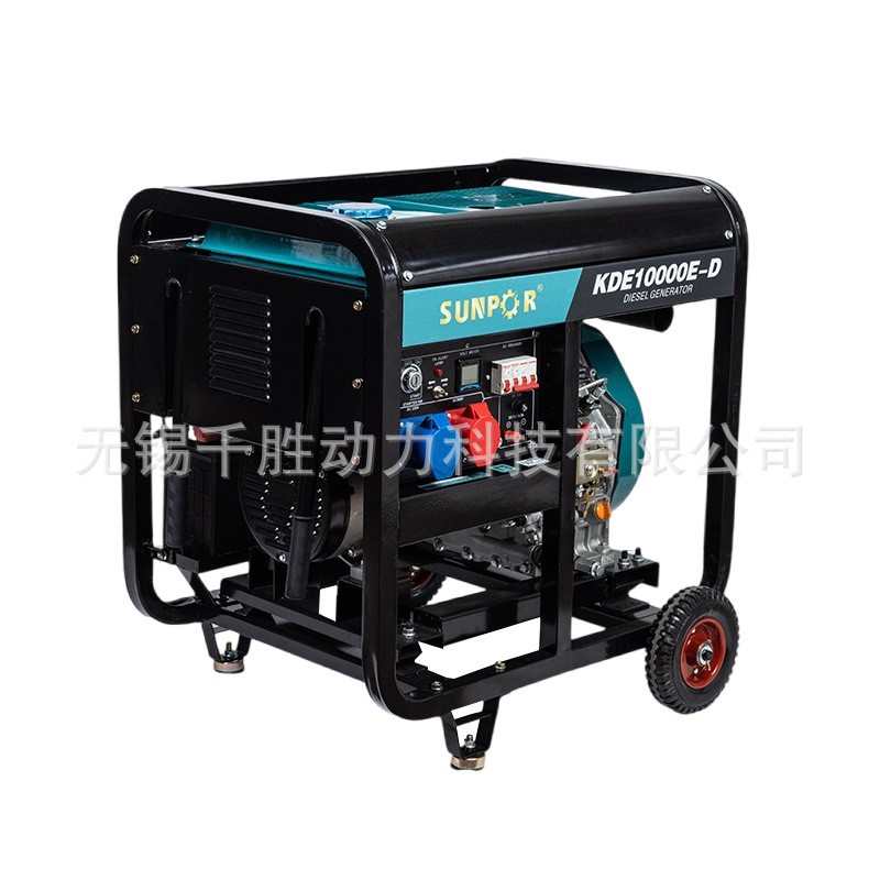 无锡厂家供应 柴油发电机组单相220V 8KW家用备用电源户外露营小图2