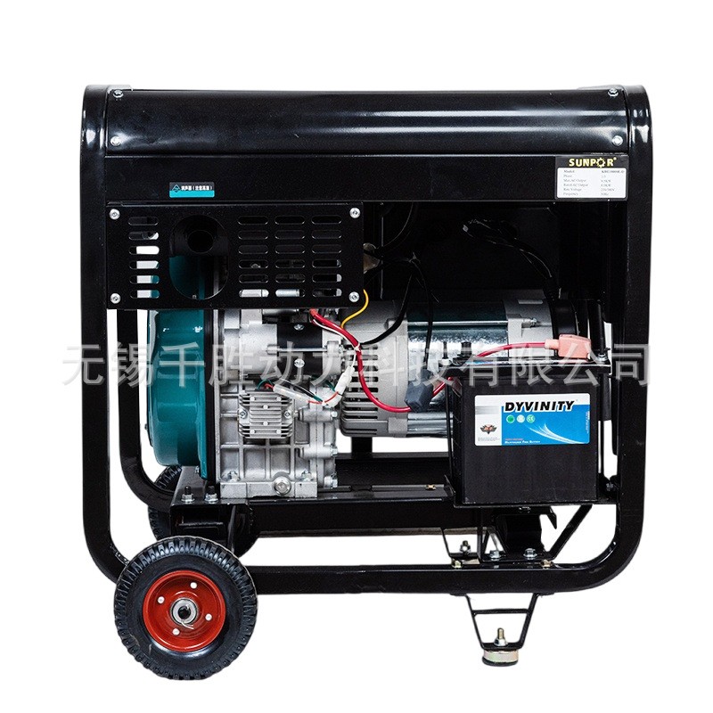 无锡厂家供应 柴油发电机组单相220V 8KW家用备用电源户外露营小图4