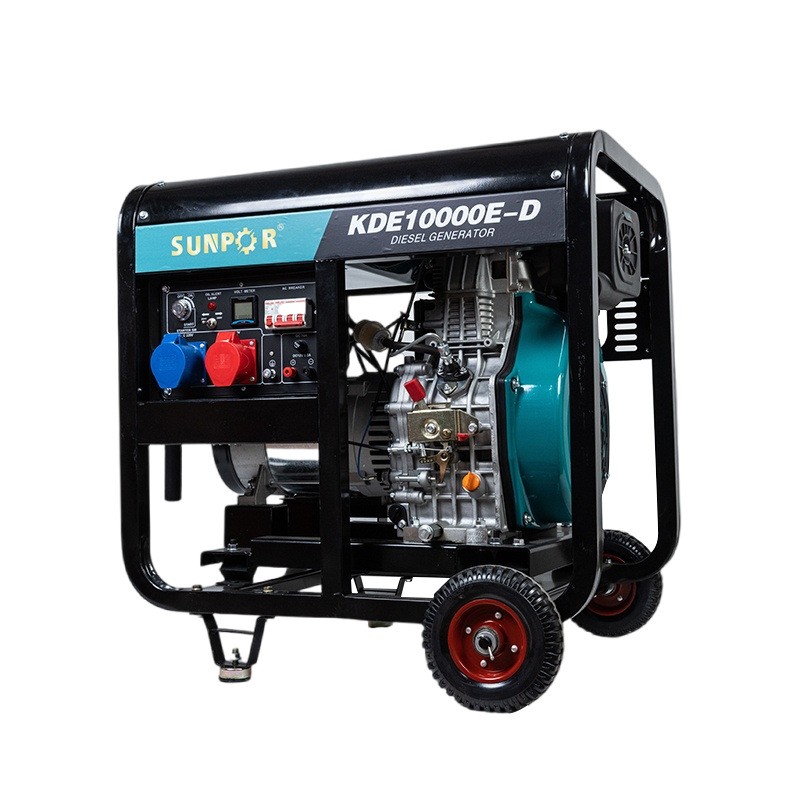 无锡厂家供应 柴油发电机组单相220V 8KW家用备用电源户外露营小图5