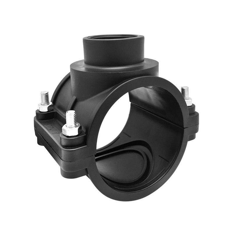 PE鞍座增接口快速接头抢修管件 旁通系列安装简便图5