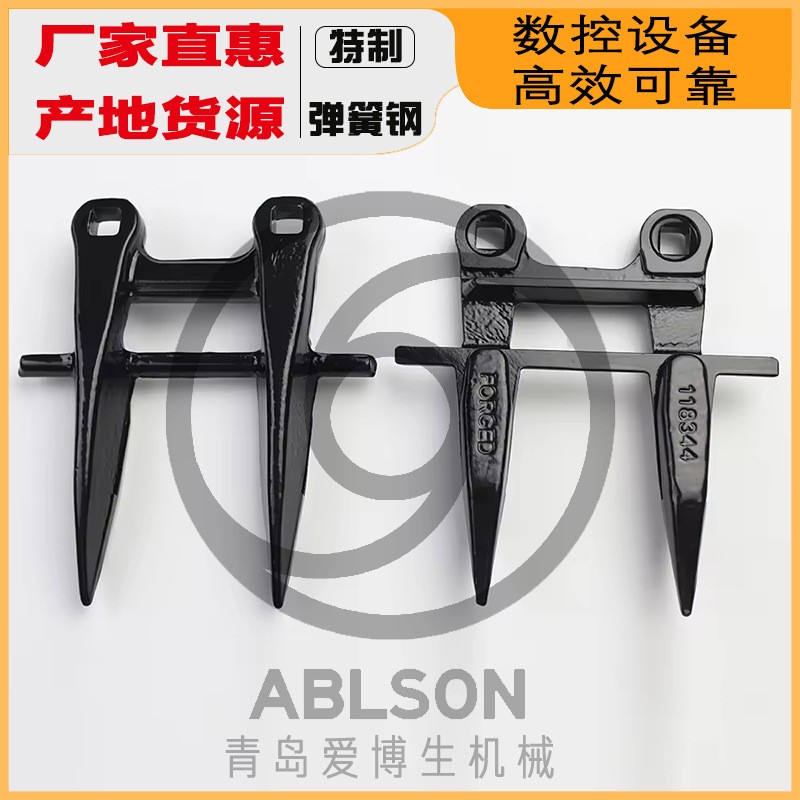 护刀器定制出口厂家直供高品质合金联合收割机锻铸造双刀头护刃器图2