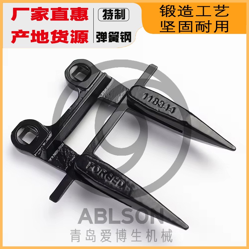 护刀器定制出口厂家直供高品质合金联合收割机锻铸造双刀头护刃器图3