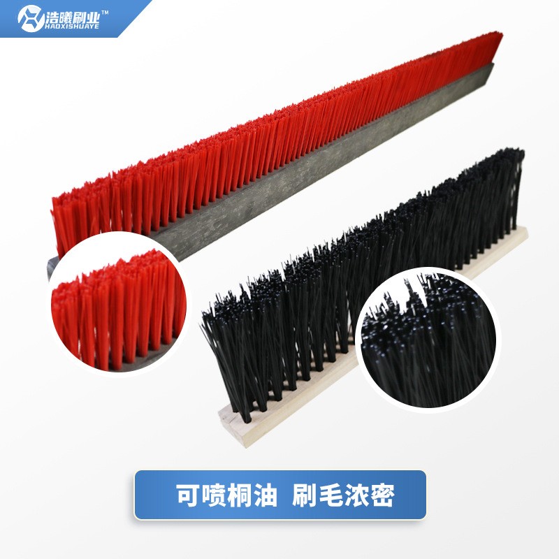 厂家直供砖机条刷pvc工业条刷木板刷硬毛塑料尼龙耐高温耐磨毛刷图2