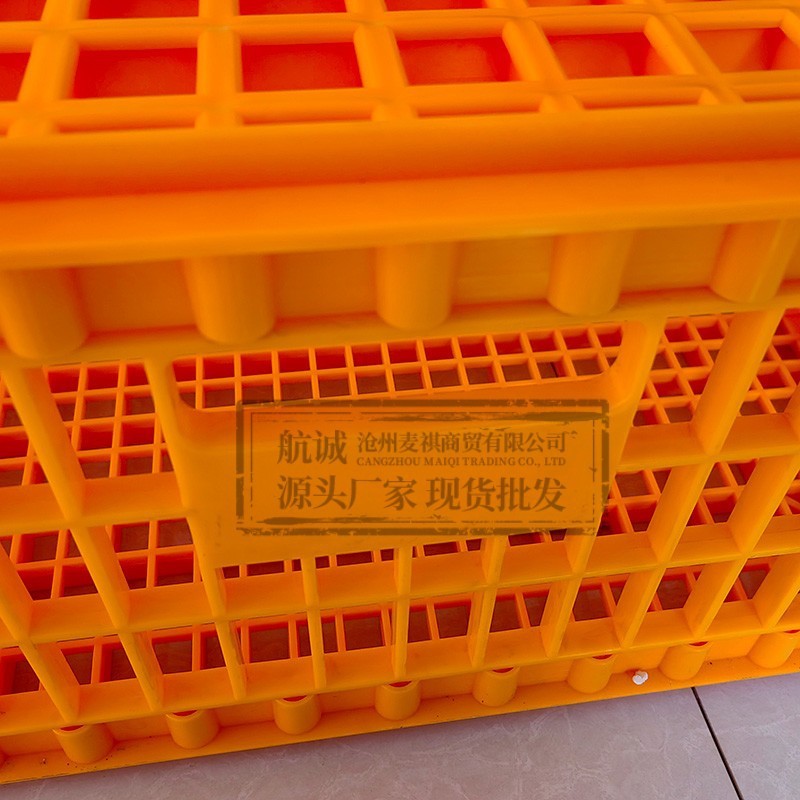 鸡笼周转箱出口款特大号鸡笼子鸭鸽兔鸡用家禽运输筐塑料鸡框批发图2