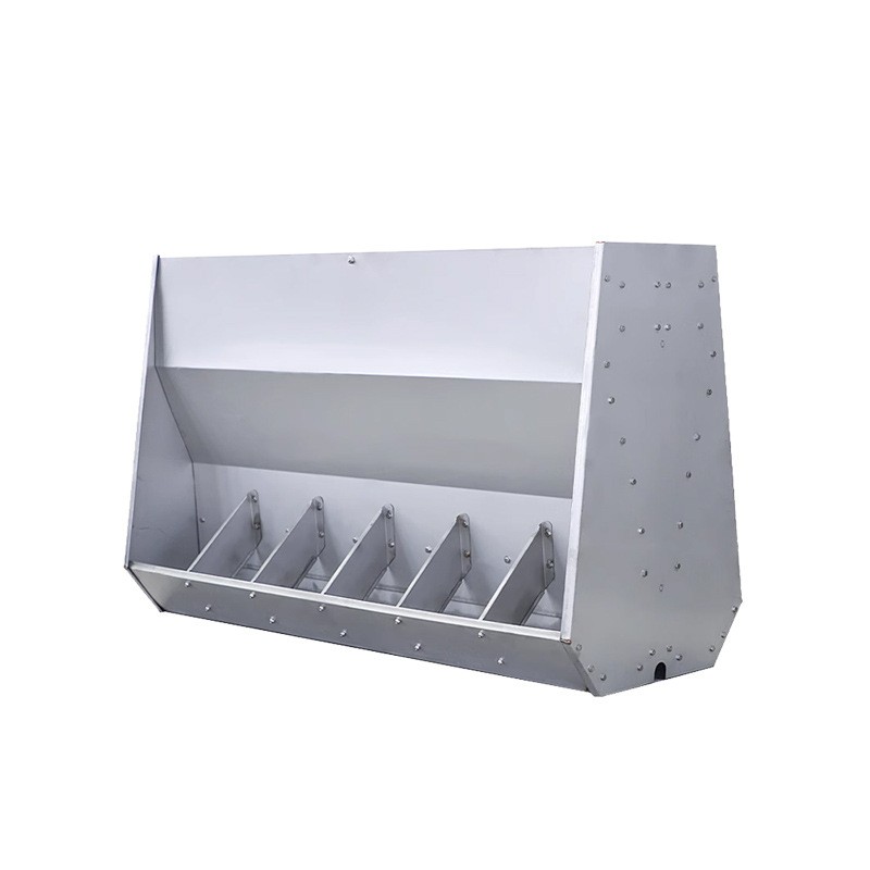 厂家猪用不锈钢双面食槽保育育肥养殖设备自动猪料槽加工食料槽图5