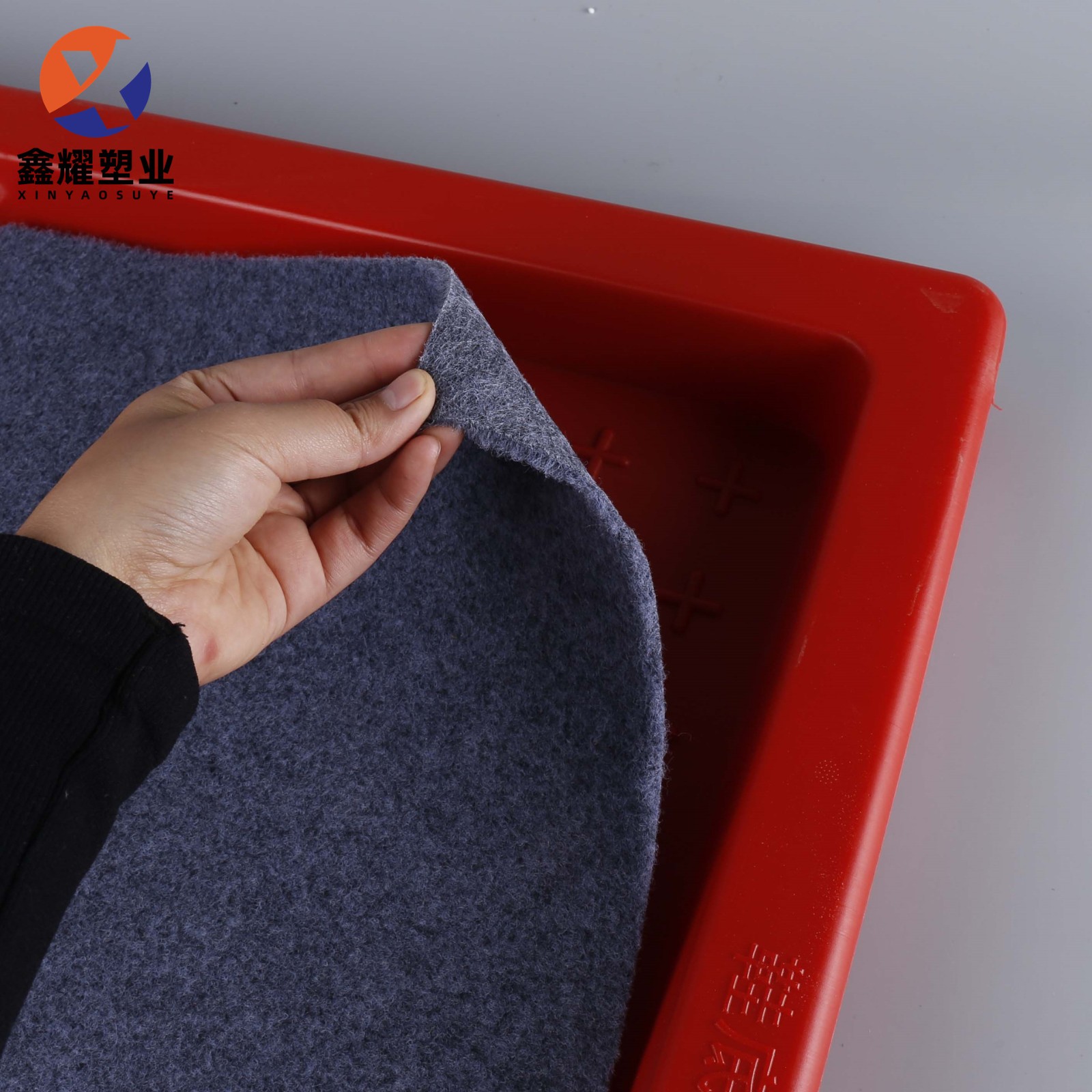 加厚红色养殖场鞋底消毒池消毒脚踏盆脚垫圈舍入场消毒垫图2