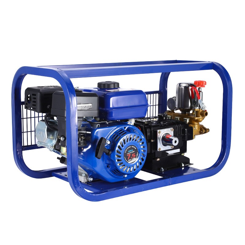 新式汽油喷雾器三缸打药机26型60型高压电动农用汽油大功率打药机图5