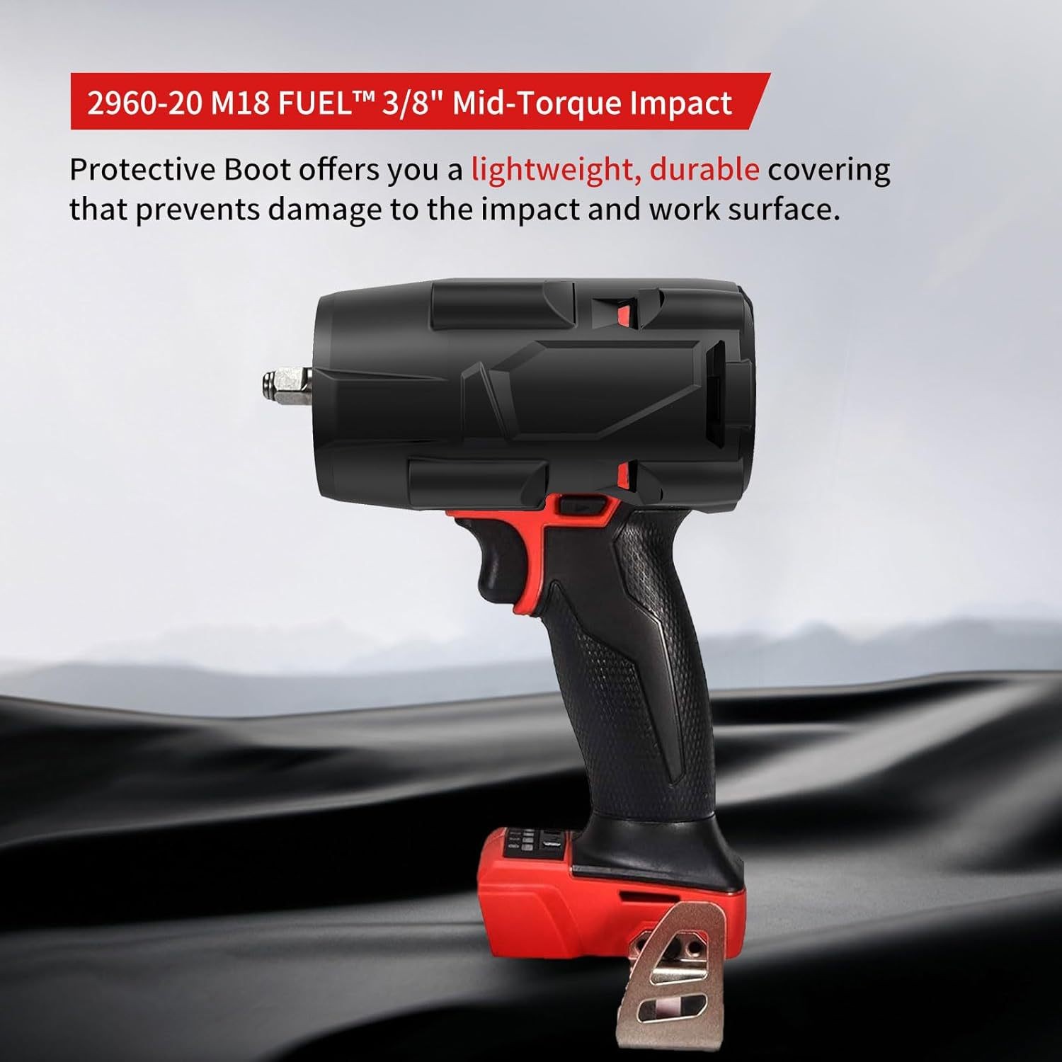 米沃奇Milwaukee M18 短距冲击钻 保护套 防护套 49-16-2960图2