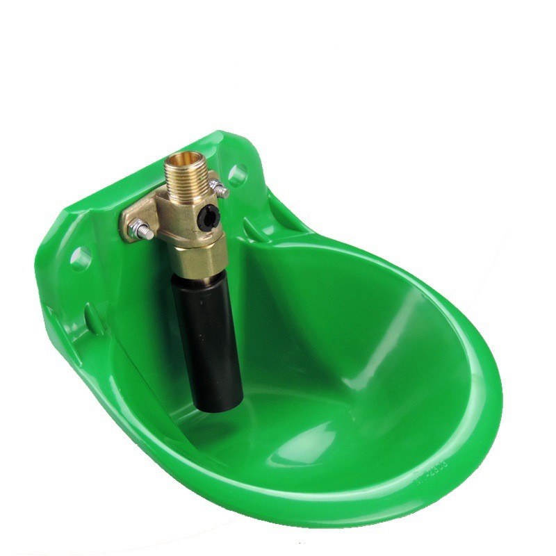 牛用水碗加厚钢板饮水碗不锈钢阀自动饮水器牛喝水碗养殖饮水设备图5