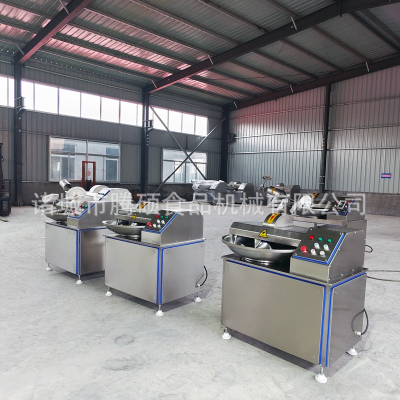 烤肠肉制品小型斩拌机 淀粉肠类深加工成套设备 一机多用图2