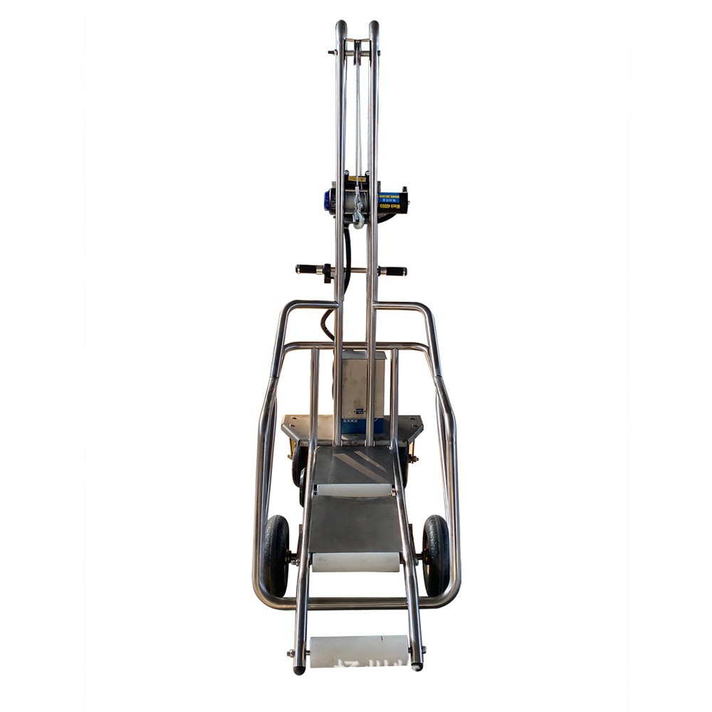 牧旺不锈钢自动行走式拖猪车拉死猪车省力自动拖猪车图3