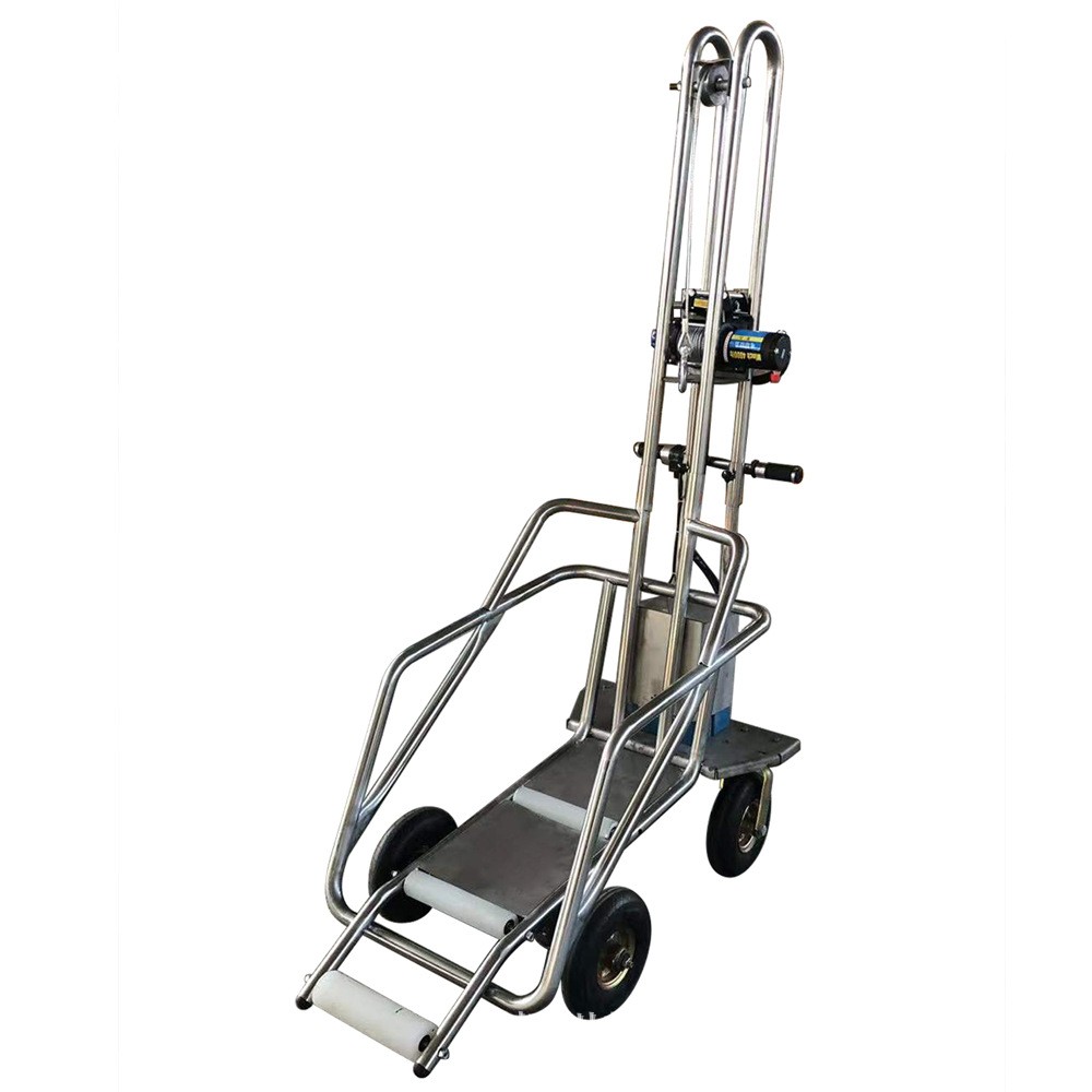 牧旺不锈钢自动行走式拖猪车拉死猪车省力自动拖猪车图4