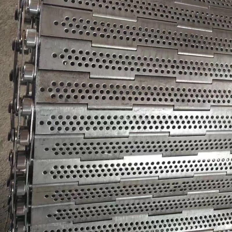 厂家供应不锈钢冲孔链板工业传动不锈钢输送板式链侧导轮拖轮链板图3