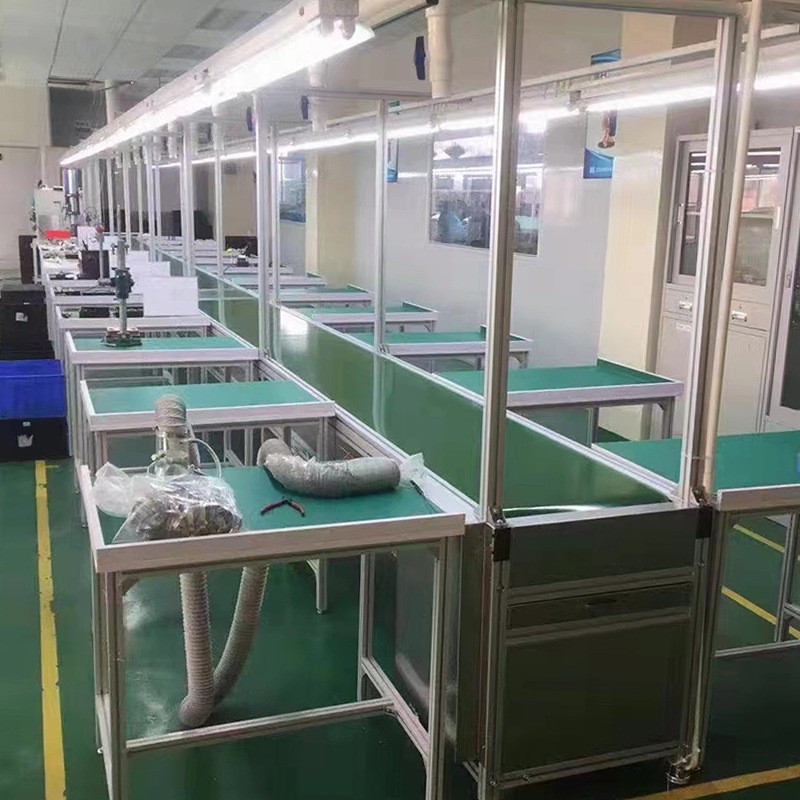 江西防静电铝型材工作台精益管线棒工作台可移动精益管工作台供应图2