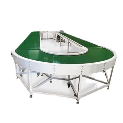 流水线皮带转弯输送机U型传送机180度物流分拣快递输送双边工作台