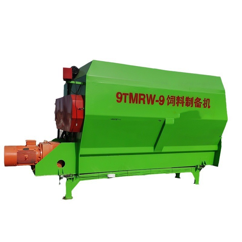牛羊草料饲料搅拌机9TMR搅拌机全日粮饲料制备机拌草机河北厂家图5