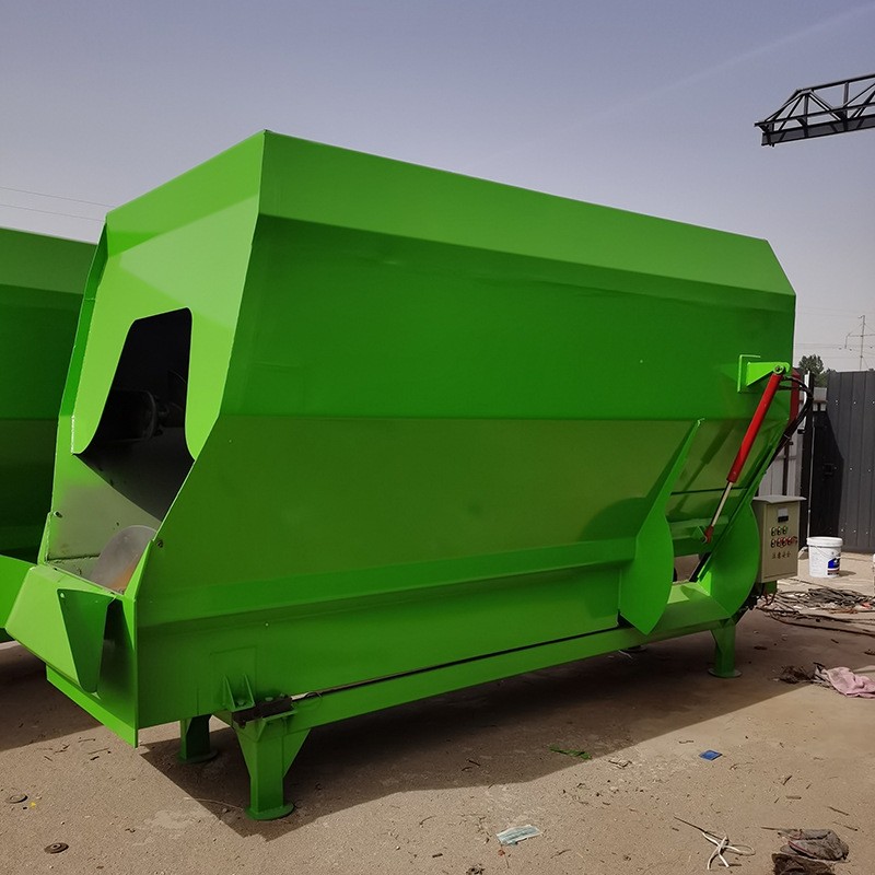 牛羊草料饲料搅拌机9TMR搅拌机全日粮饲料制备机拌草机河北厂家图4